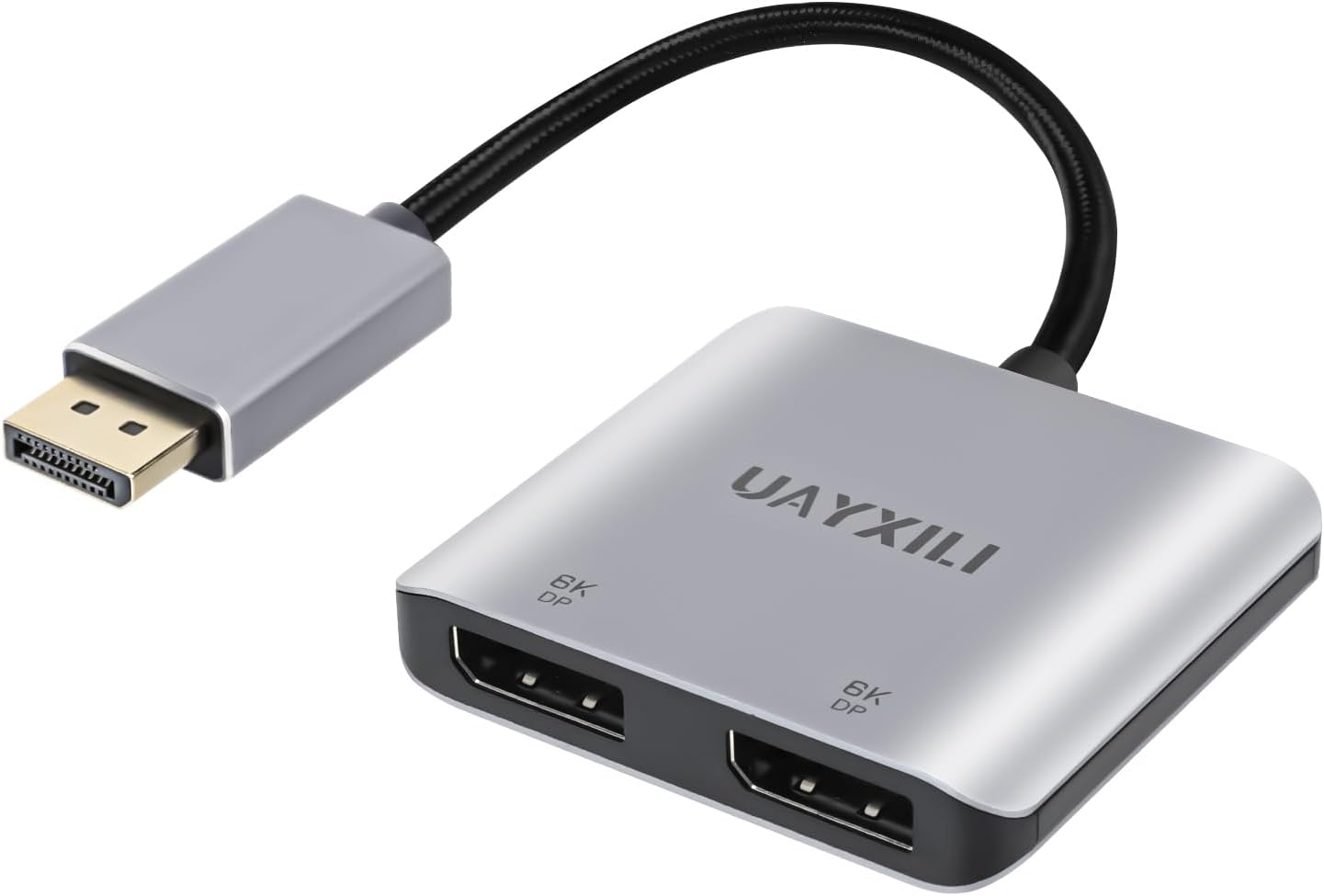 DisplayPort to Dual DP Adapter 8K@60Hz for Dual Monitors