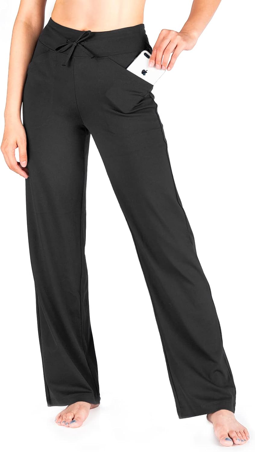 Yogipace Women's Straight Leg Loose Fit Yoga Pants for Comfort