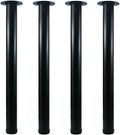Set of 4 Adjustable Tall Metal Desk Legs for Office Furniture