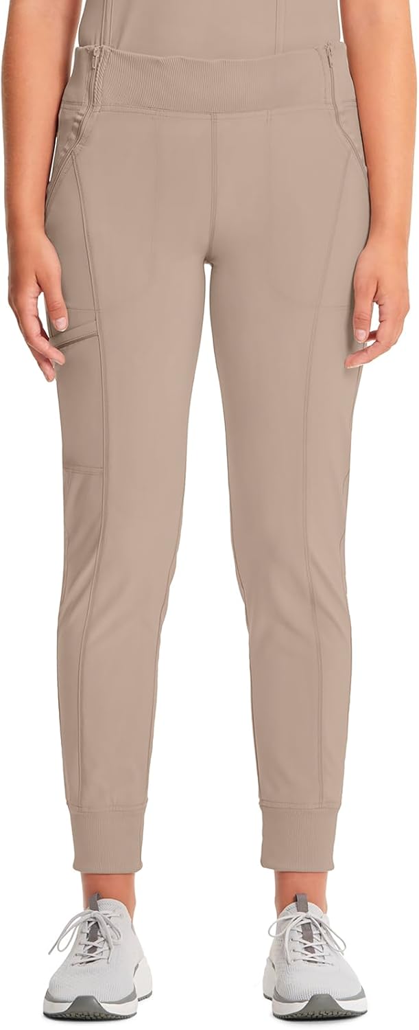Cherokee Infinity Womens Jogger Pants with 5 Pockets & Stretch