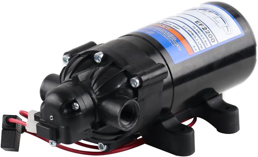 Everflo 12V On-Demand Diaphragm Sprayer Pump for Versatile Use