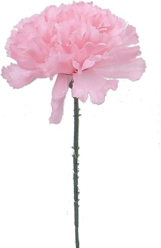 Pink Silk Carnation Picks for Weddings and Decorations Bulk Set