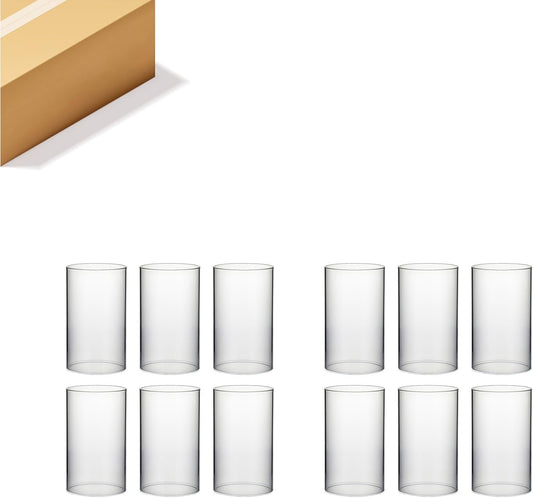 Clear Glass Hurricane Candle Holder Sleeve for Elegant Events