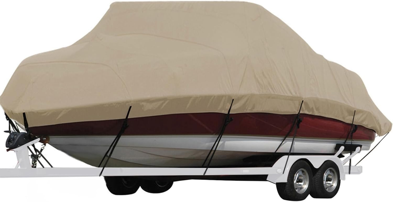 Seamander Waterproof Boat Cover for 23ft to 24ft ft Boats