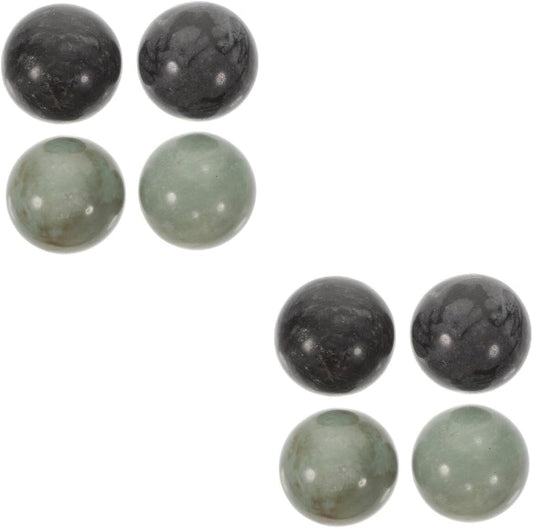 Hemoton Marble Baoding Balls for Stress Relief