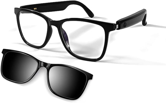 Fecoul Smart UV400 Anti-Blue Light Glasses for Clear Calls & Safe Driving