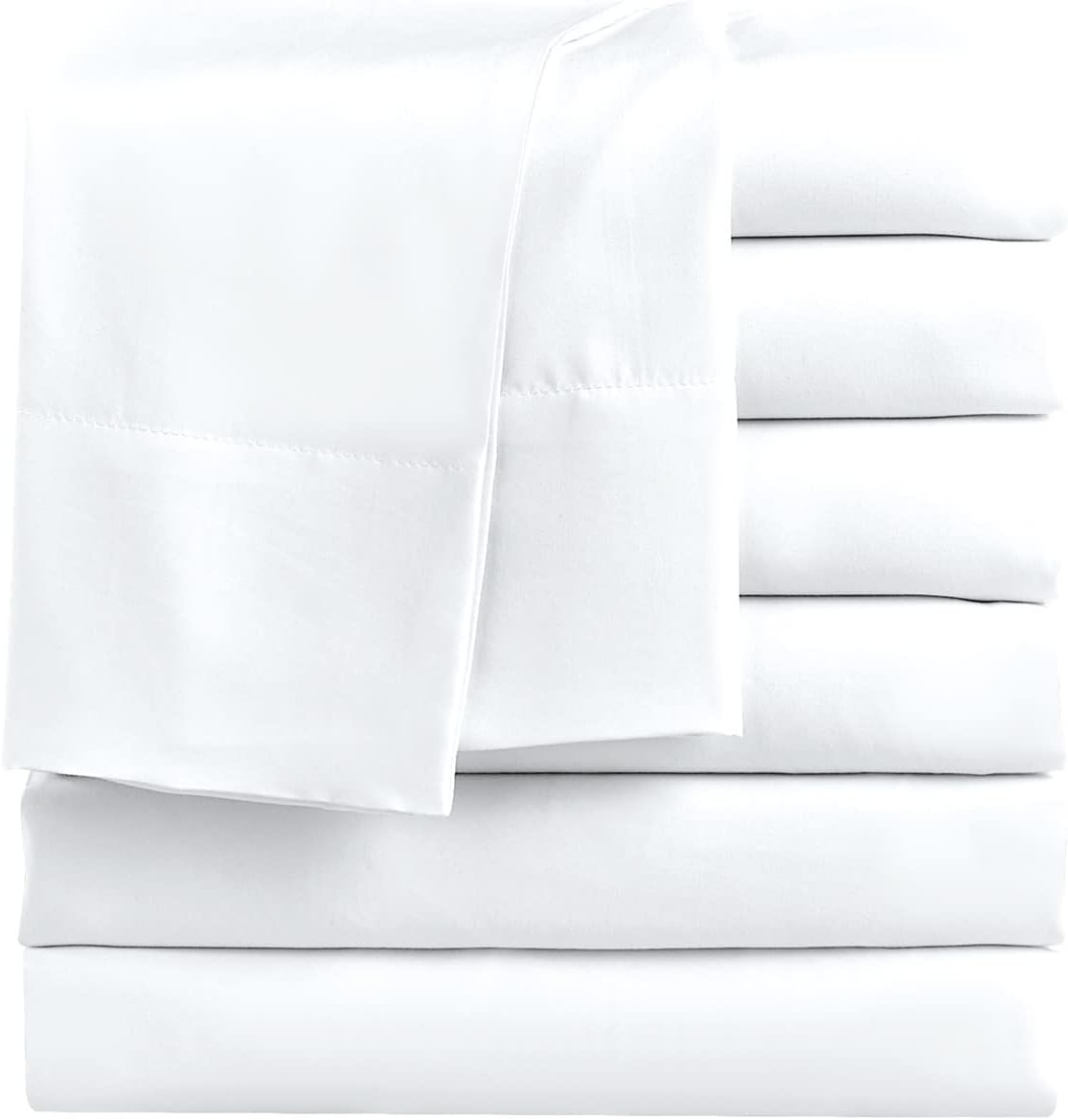FreshCulture Full Flat Sheets Pack of 6 for Home and Hotels
