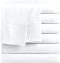 King Flat Sheets Pack of 6 - Soft Microfiber Flat Sheets King Size Bed