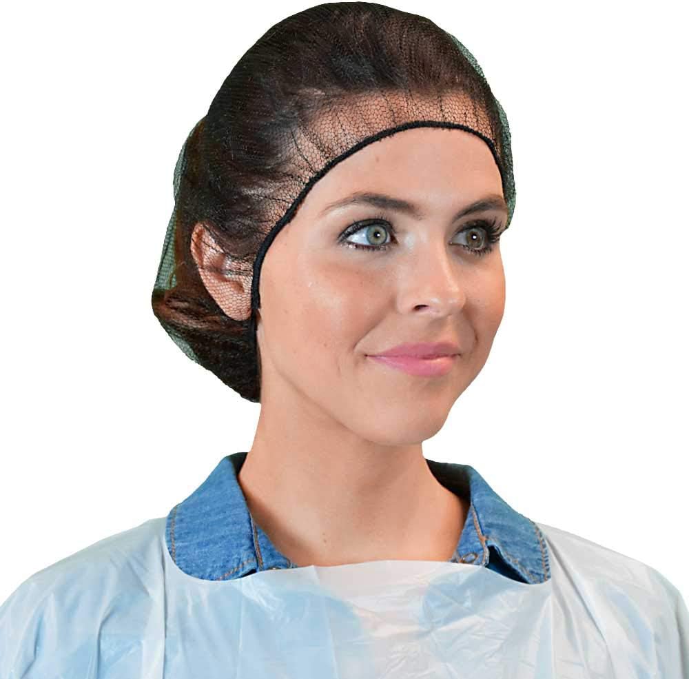 Disposable Hair Nets Durable Nylon Breathable 24 in for All Sizes