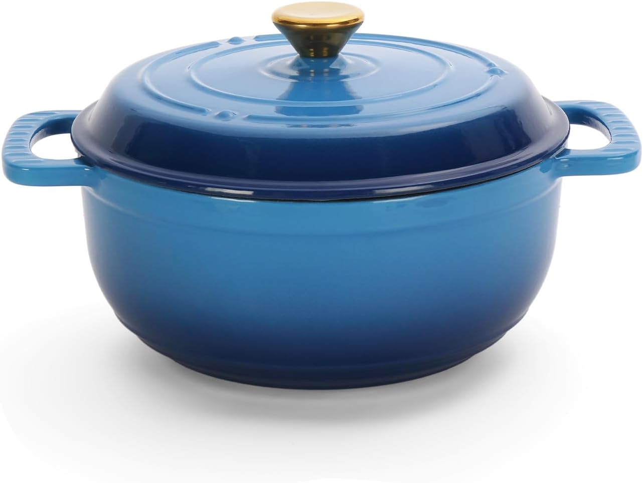 ROVSUN 5 Quart Enameled Cast Iron Dutch Oven for Versatile Cooking