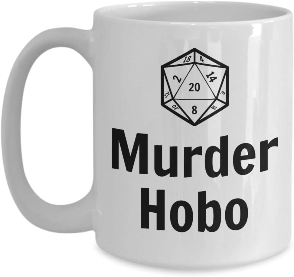 DnD Murder Hobo Gamer Mug - Level Up Your Coffee Game!