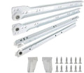 16 Inch Euro Slides Pack of 6 - Heavy Duty 75 lb Drawer Slides