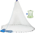 Saltwater Cast Net for Bait 4 ft Radius - Quick Sink, Easy Throw