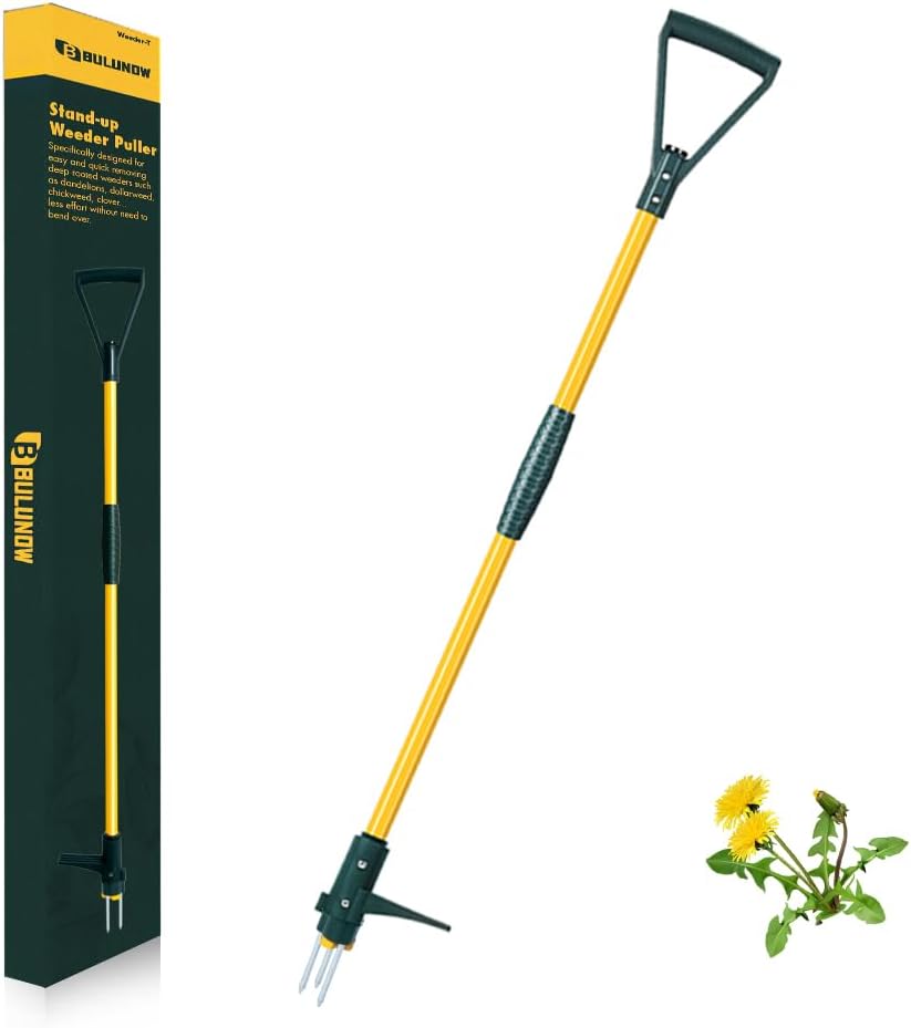 Stand Up Weeder Tool with 50IN Long Handle for Easy Weeding