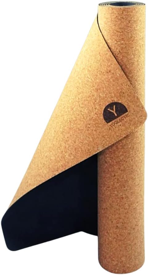 YOGLECTIC Eco-Friendly Cork Yoga Mat - Durable & Non-Toxic