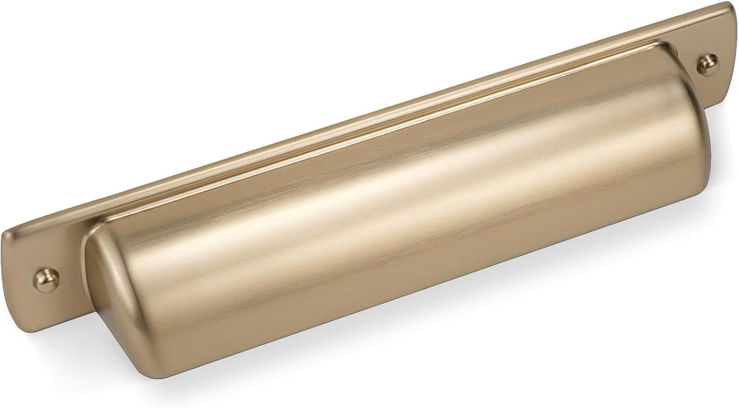10 Pack 3-3/4 Inch Cabinet Pulls in Champagne Bronze Finish