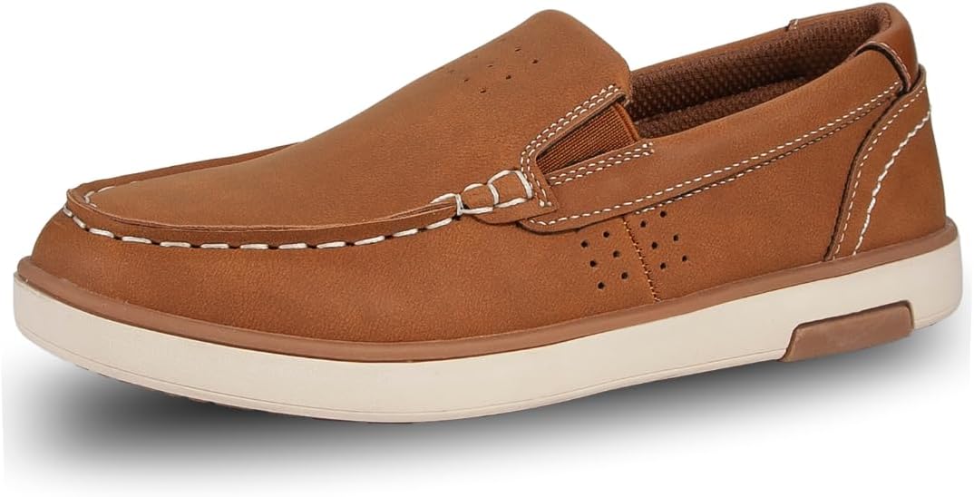 Deer Stags Boys' Booster Driving Moc Slip-On Loafer Flats Shoes