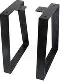 12 Inch Trapezoid Table Legs Black - Heavy Duty DIY Furniture Legs