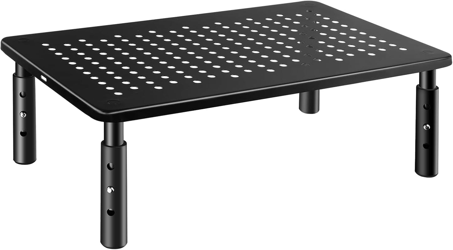 3-in-1 Adjustable Monitor Riser with Cable Straps - SweeEase