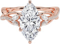 1-3 CT Moissanite Engagement Ring Colorless VVS1 Marquise