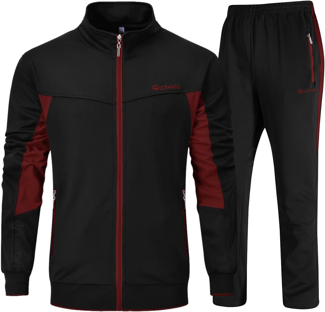 YSENTO Men's Tracksuits Outfits Set for Jogging and Training