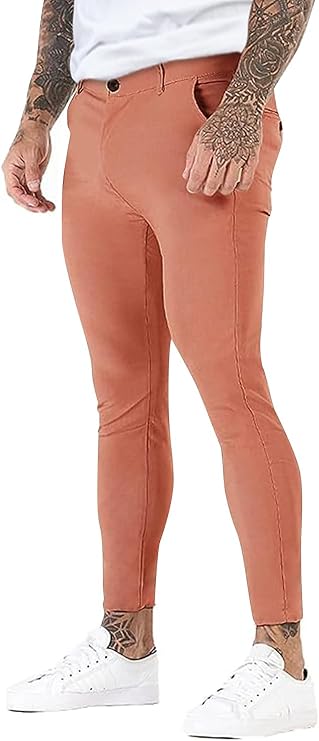 GINGTTO Mens Casual Pants with Pockets for Stylish Comfort