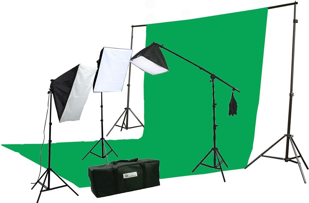 ePhoto 10 X 20 Large Chromakey Green Screen Lighting Kit Review