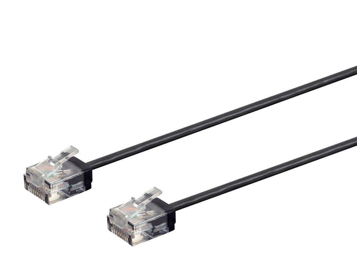 Monoprice White Cat6 Ethernet Cable - Snagless & Slim 10ft