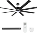 72in Ceiling Fan with Light and Remote - Super Quiet Energy Saving