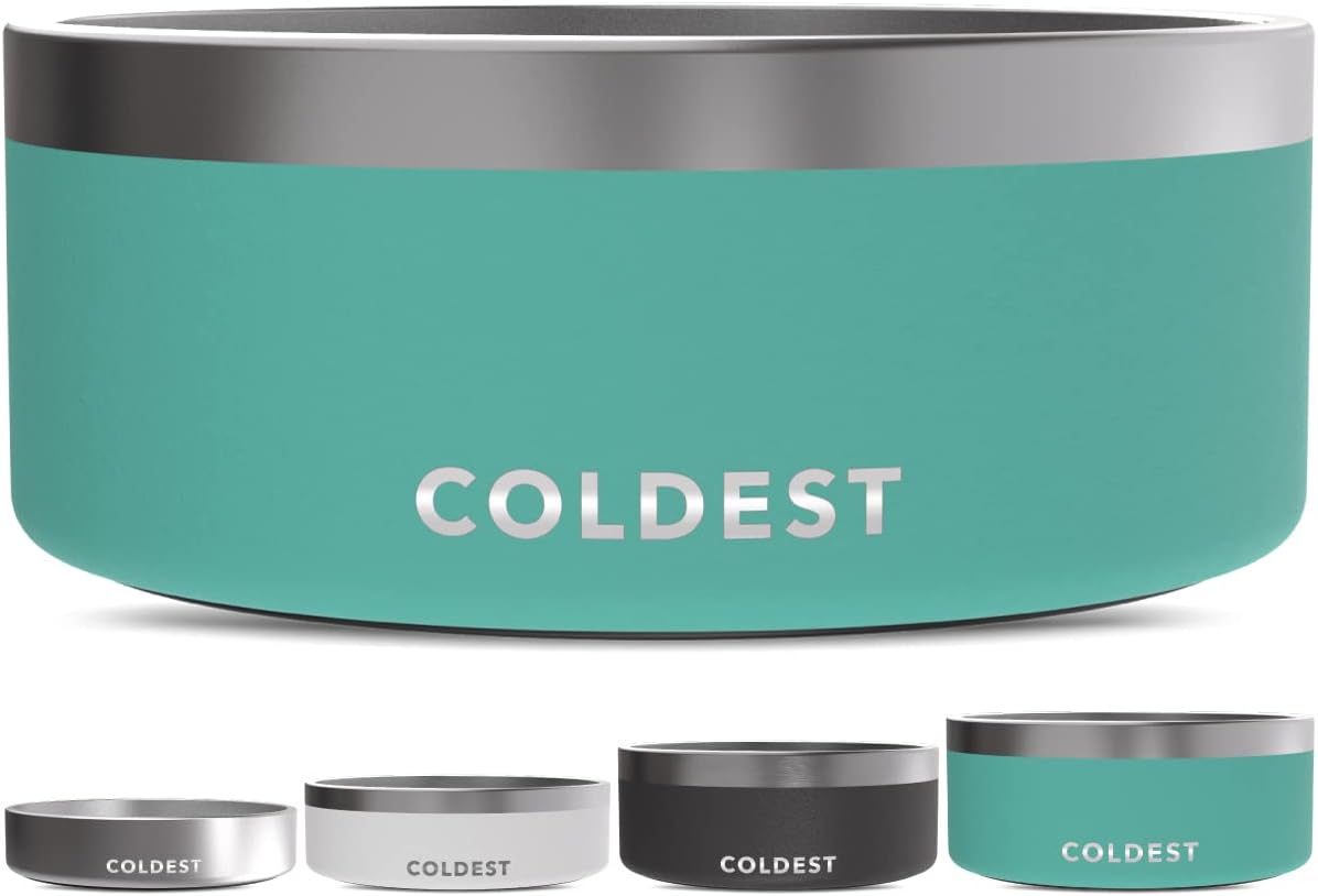 Coldest Dog Bowl - Heavy Duty Insulated Stainless Steel Design