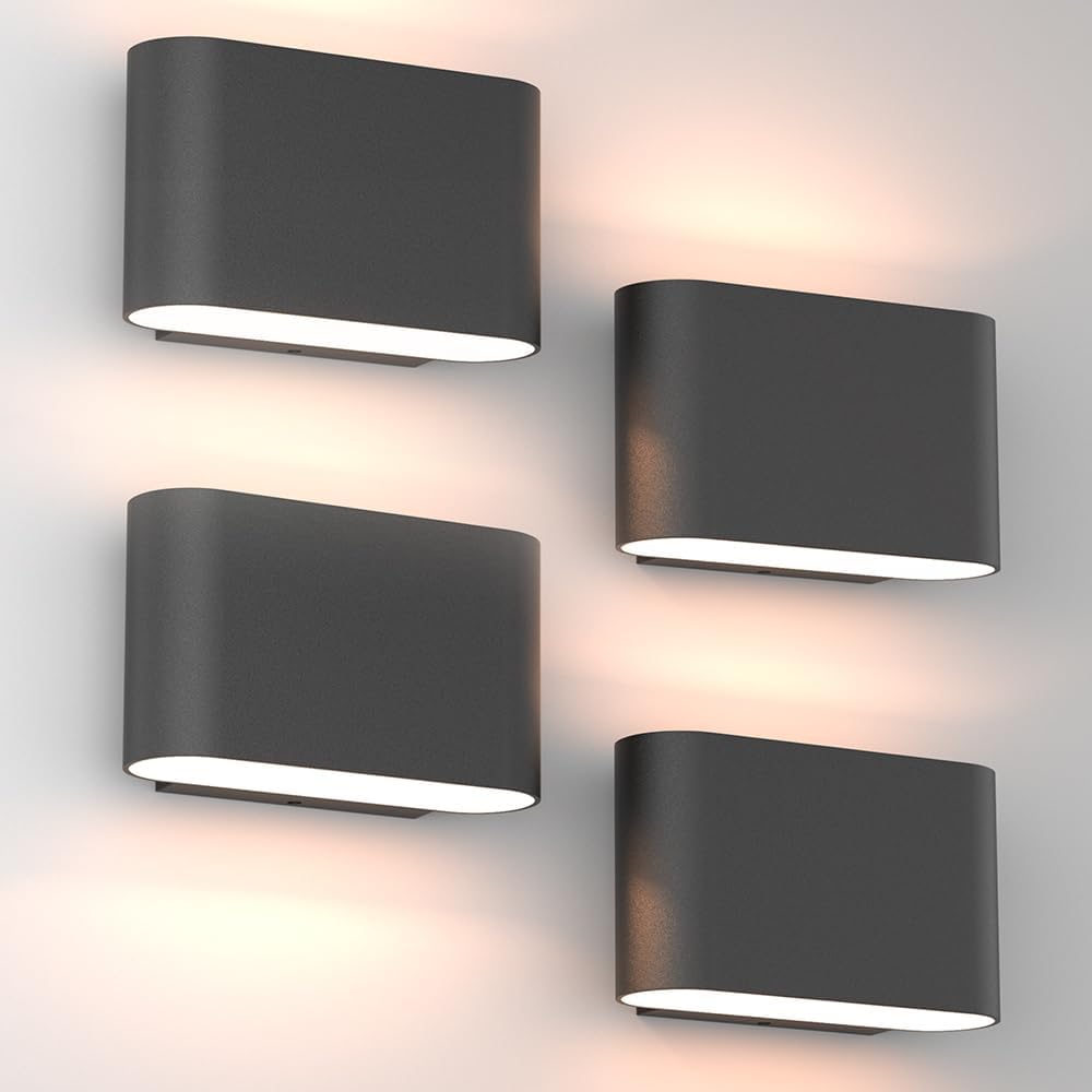 Aipsun Black Modern LED Wall Sconces for Elegant Home Lighting