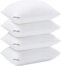 King Size Bed Pillows 4 Pack - Luxury Hotel Feel and Supportive Sleep