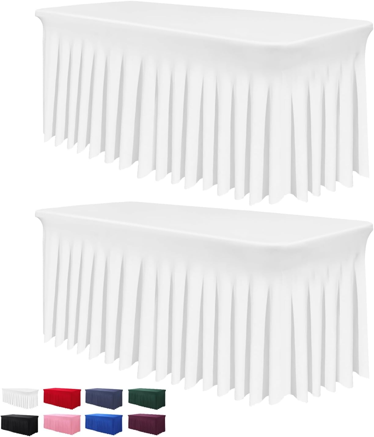 Elegant Table Skirt for 4 Foot Tables - Perfect for Events