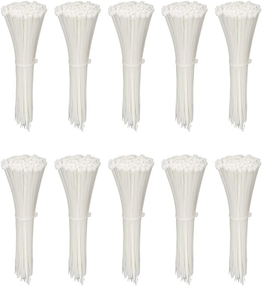 KOOWIN 1000 Pack 4 Nylon Zip Ties - Small Wire Wraps