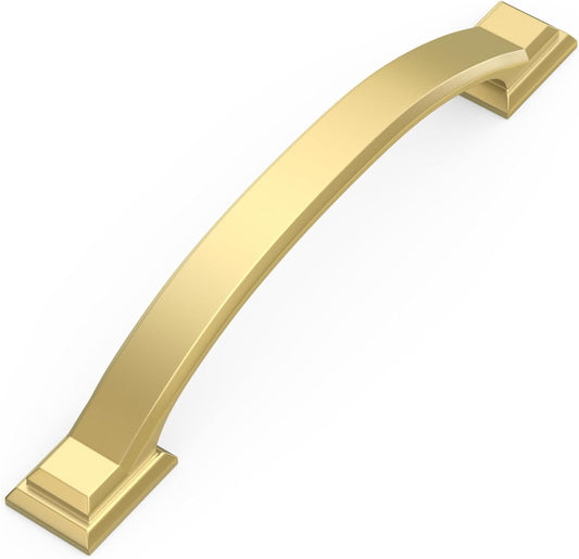 10 Pack 5 Inch Brushed Gold Cabinet Pulls for Elegant Kitchens
