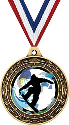 Snowboarding Gold Medal Set - Kids' Reward Excellence