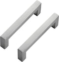 4 in Cabinet Pulls 30 Pack Brushed Nickel - Square Kitchen Handles