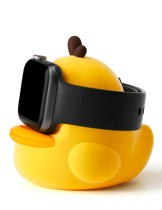 Cute Duck Silicone Apple Watch Charger Stand