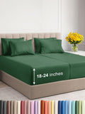 Extra Deep Split King Sheet Set - 7 Piece Breathable Cooling Set