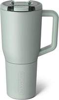 Insulated Coffee Travel Mug 35oz with Handle & Leakproof Lid - Sage