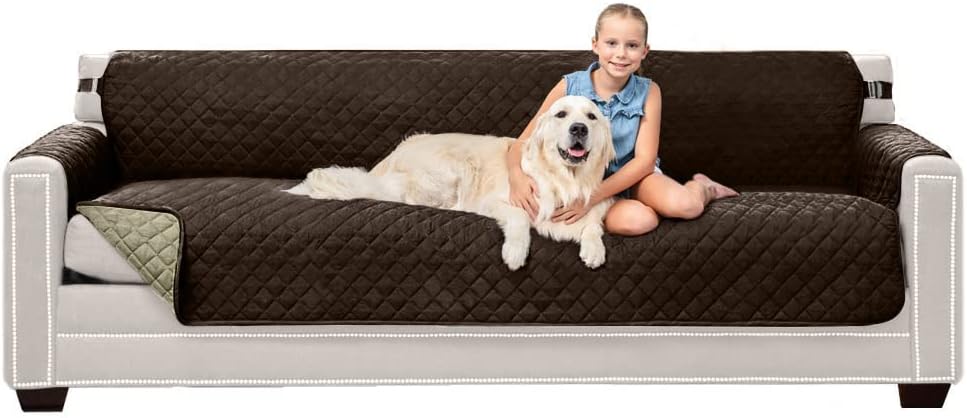 Sofa Shield Couch Slip Cover for Pets, Stain Resistant, 88 in