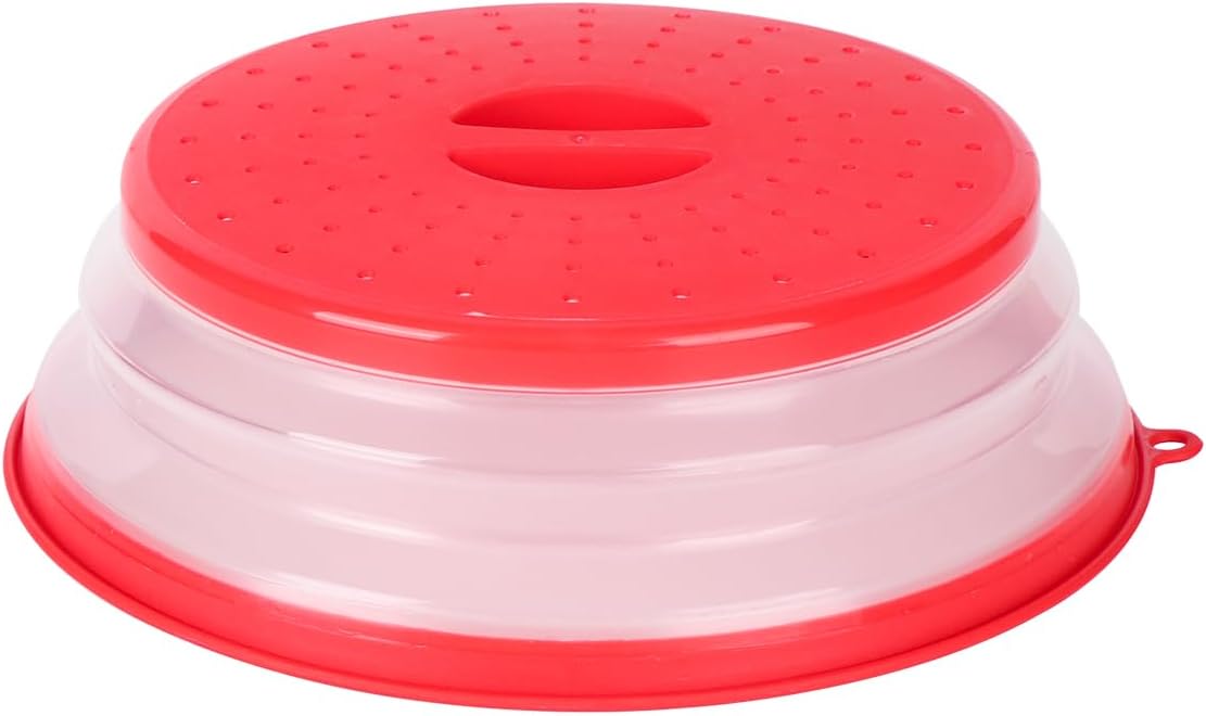 Red Microwave Splatter Guard - Keep Your Microwave Clean!
