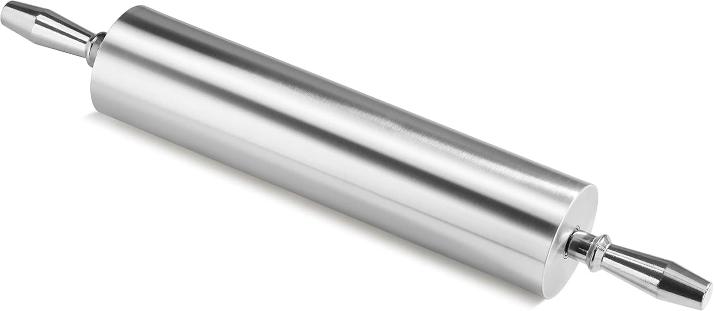 Extra Heavy Duty Aluminum Rolling Pin for Professional Bakers