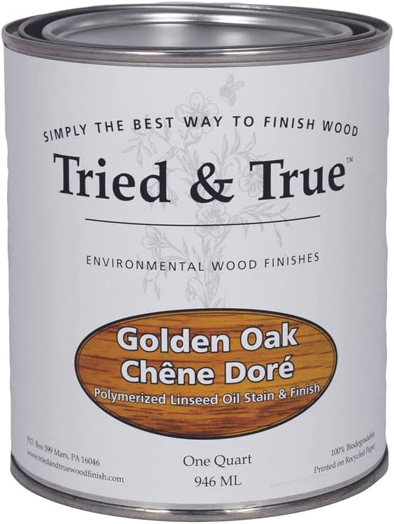 Golden Oak Stain & Finish for Wood Projects - Natural Look