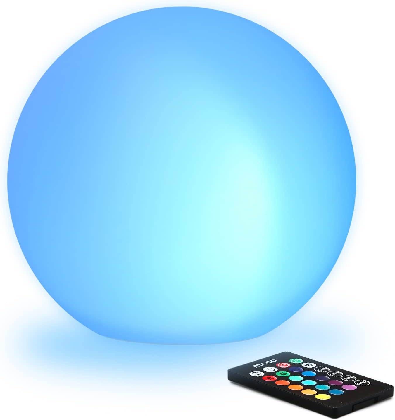 8-inch LED Glowing Ball Light - Color Changing Mood Lamp