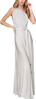 Women Multi-Way Wrap Prom Dress - Convertible Floor Length Gown