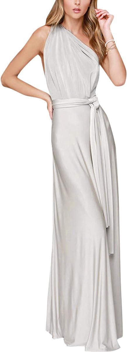 Women Transformer Evening Long Prom Dress Multi-Way Wrap Gown