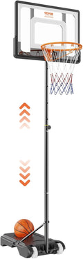 VEVOR Basketball Hoop Adjustable Height Portable Backboard Goal