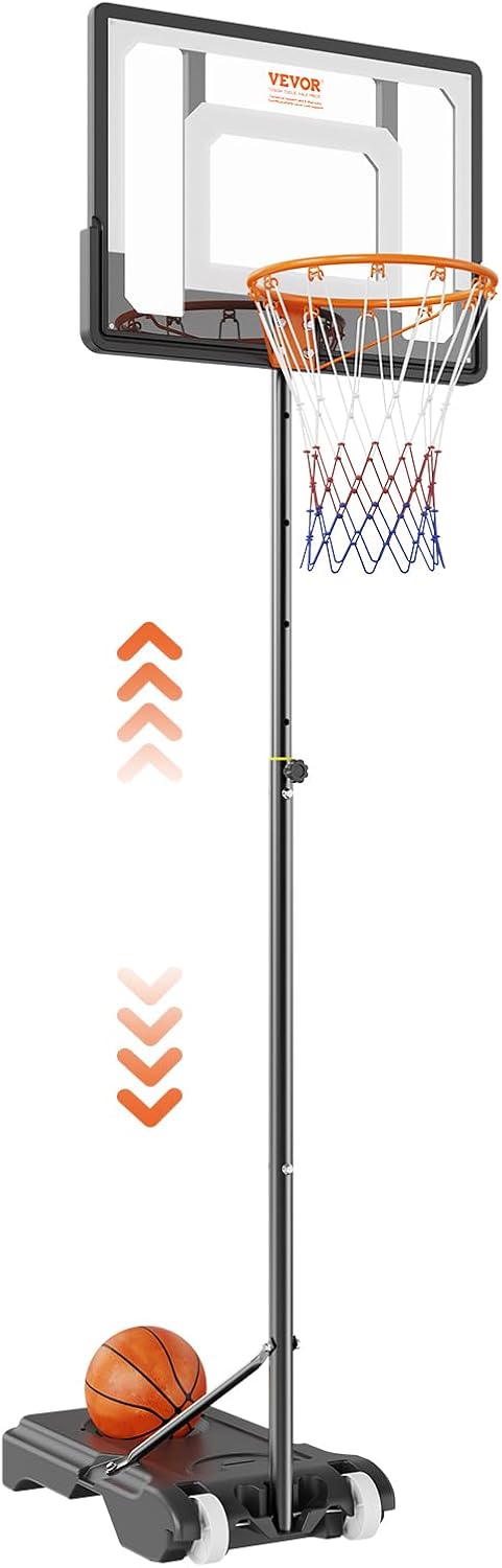 VEVOR Adjustable Height Basketball Hoop for Youth and Adults
