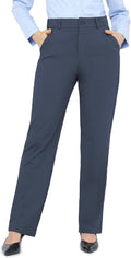 Bamans Dress Pants Women Work Tummy Control High Waisted (Style B4Q2)